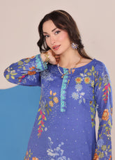 Working Women By Schick Digital Printed Lawn 2 Piece Unstitched Suit SDH25WWV3 DP-04
